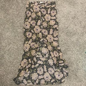 Leith floral high/low Skirt